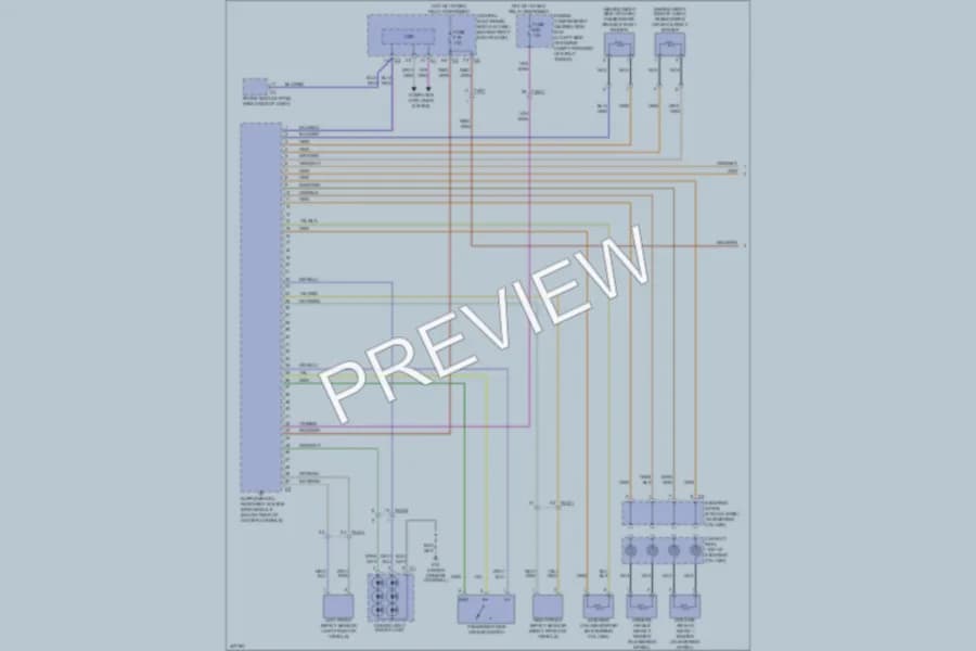 2013 Volvo S80 Supplemental Restraints wiring diagram preview