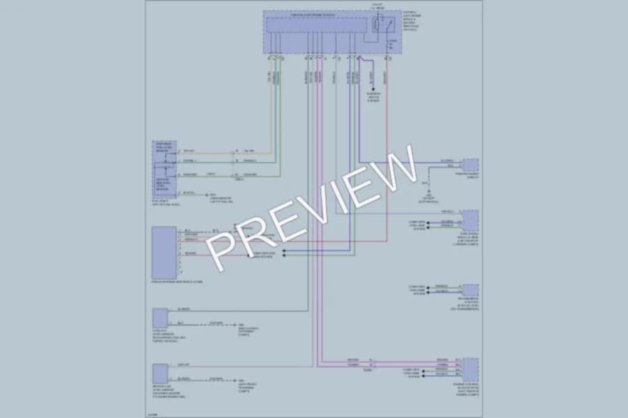 2013 Volvo XC60 Instrument Cluster wiring diagram preview