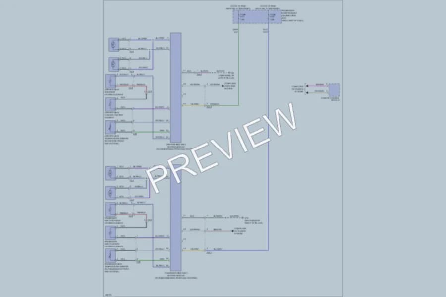 2013 Volvo XC60 Power Seats wiring diagram preview