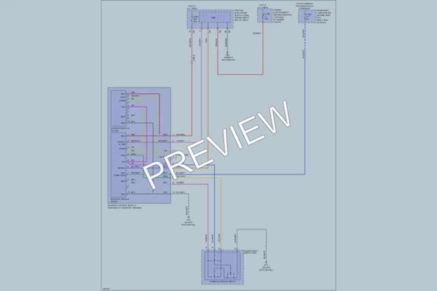 2013 Volvo XC60 Power Top Sunroof wiring diagram preview