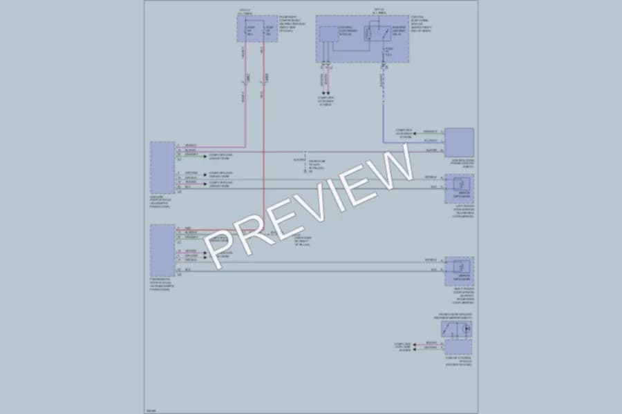2013 Volvo XC70 Defoggers wiring diagram preview