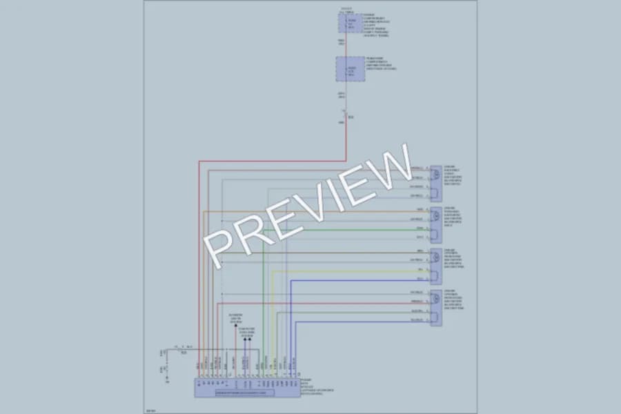 2013 Volvo XC70 Memory Systems wiring diagram preview