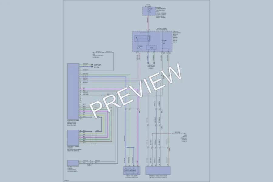2013 Volvo XC70 Warning Systems wiring diagram preview