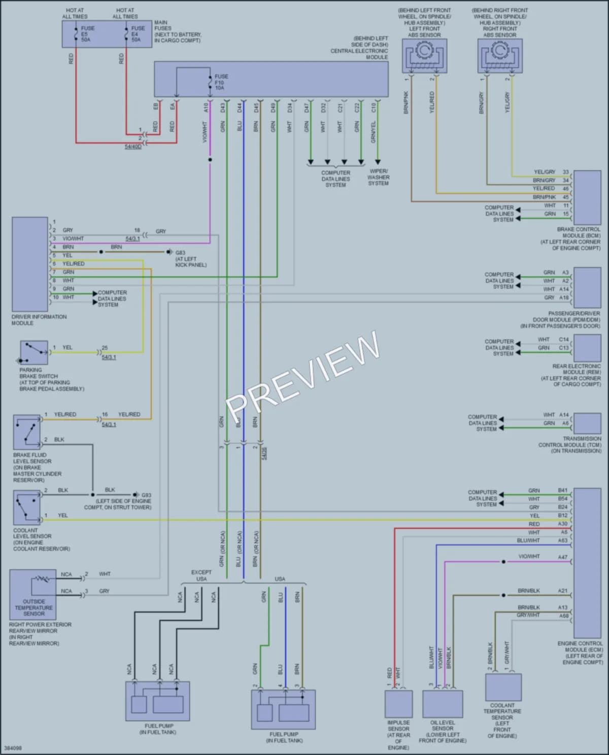 2013 Volvo XC90 Instrument Cluster wiring diagram preview