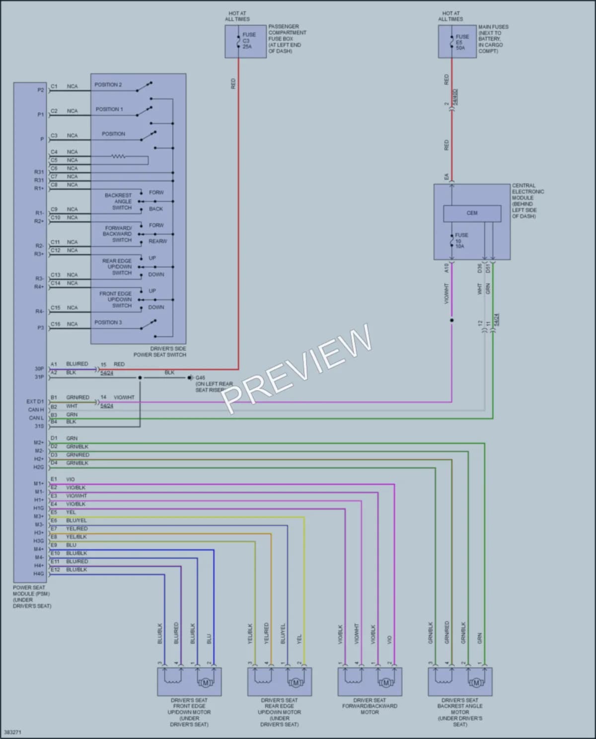 2013 Volvo XC90 Memory Systems wiring diagram preview