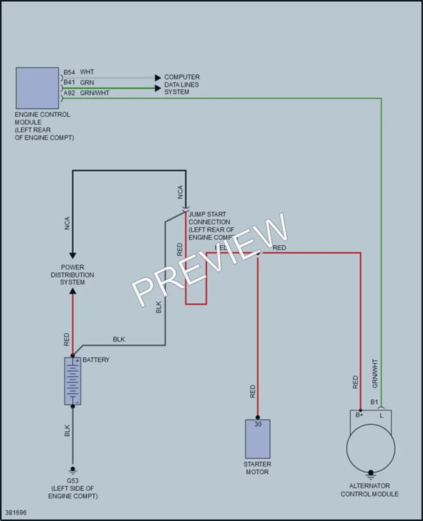 2013 Volvo XC90 Starting Charging wiring diagram preview