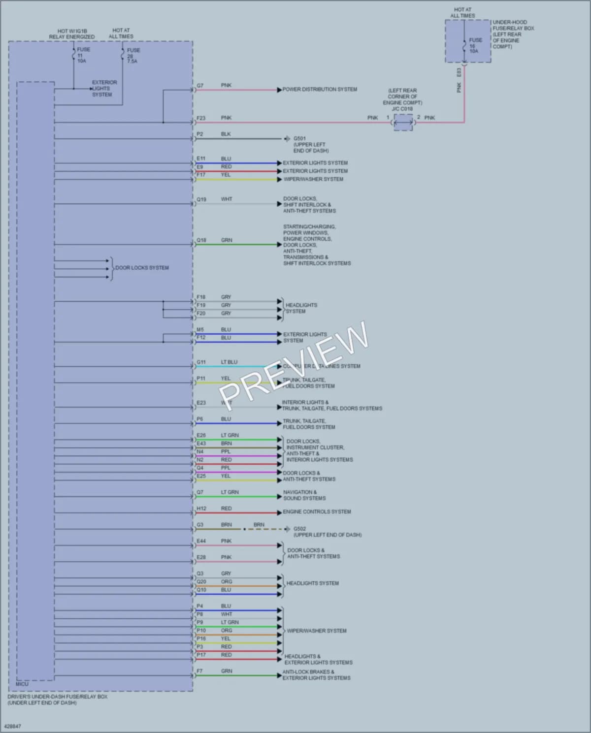 2014 Acura RLXSportHybrid Body Control Modules wiring diagram preview
