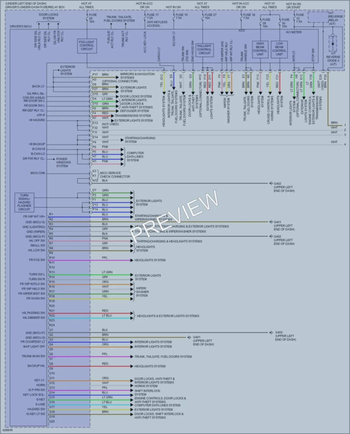 2014 Acura TL Body Control Modules wiring diagram preview