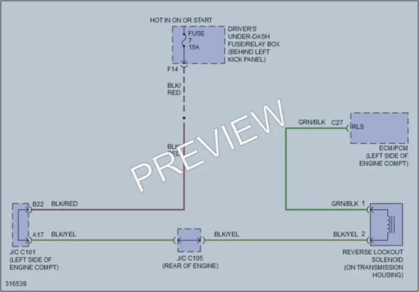 2014 Acura TSX Shift Interlock wiring diagram preview