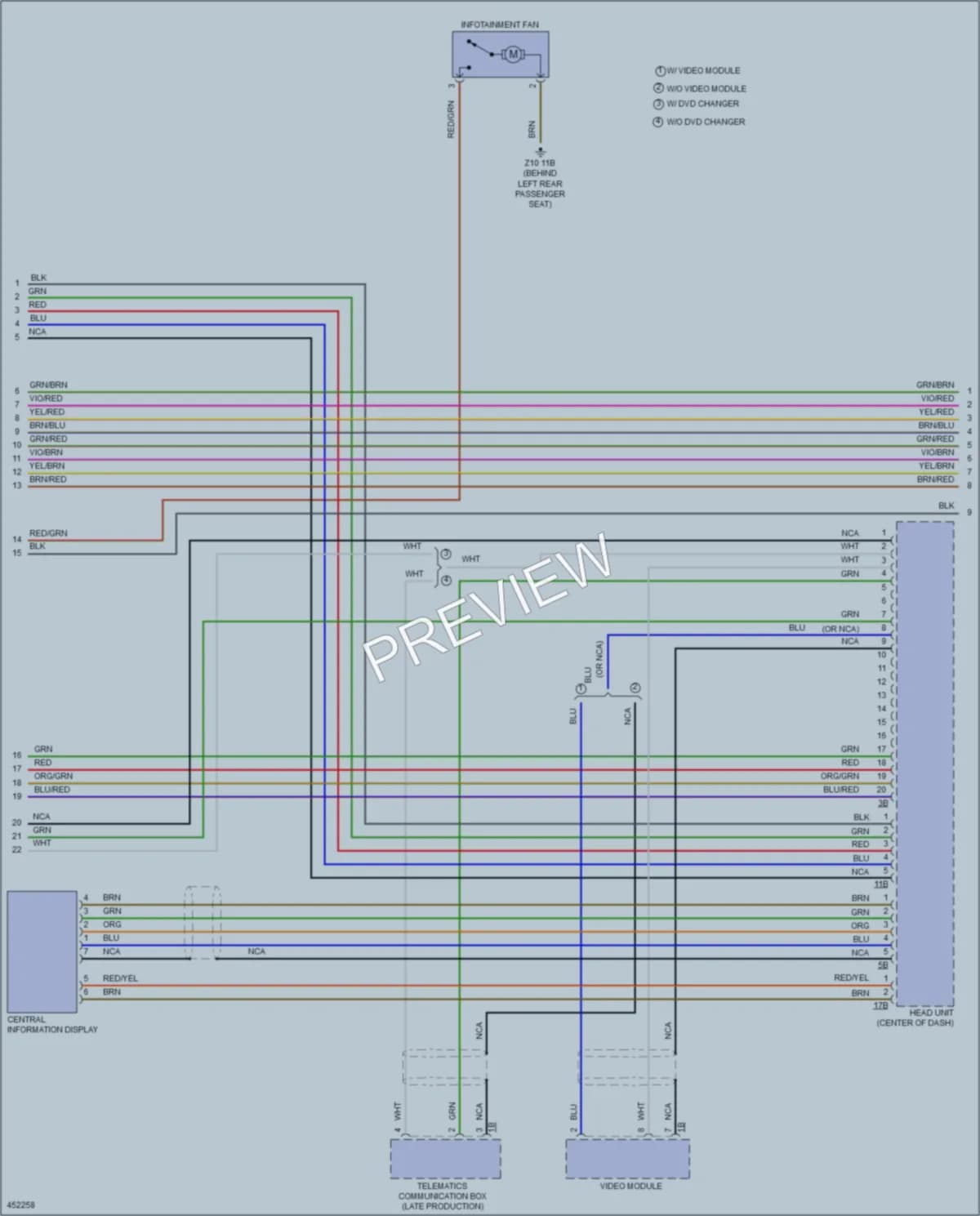 2014 BMW 228i Radio wiring diagram preview