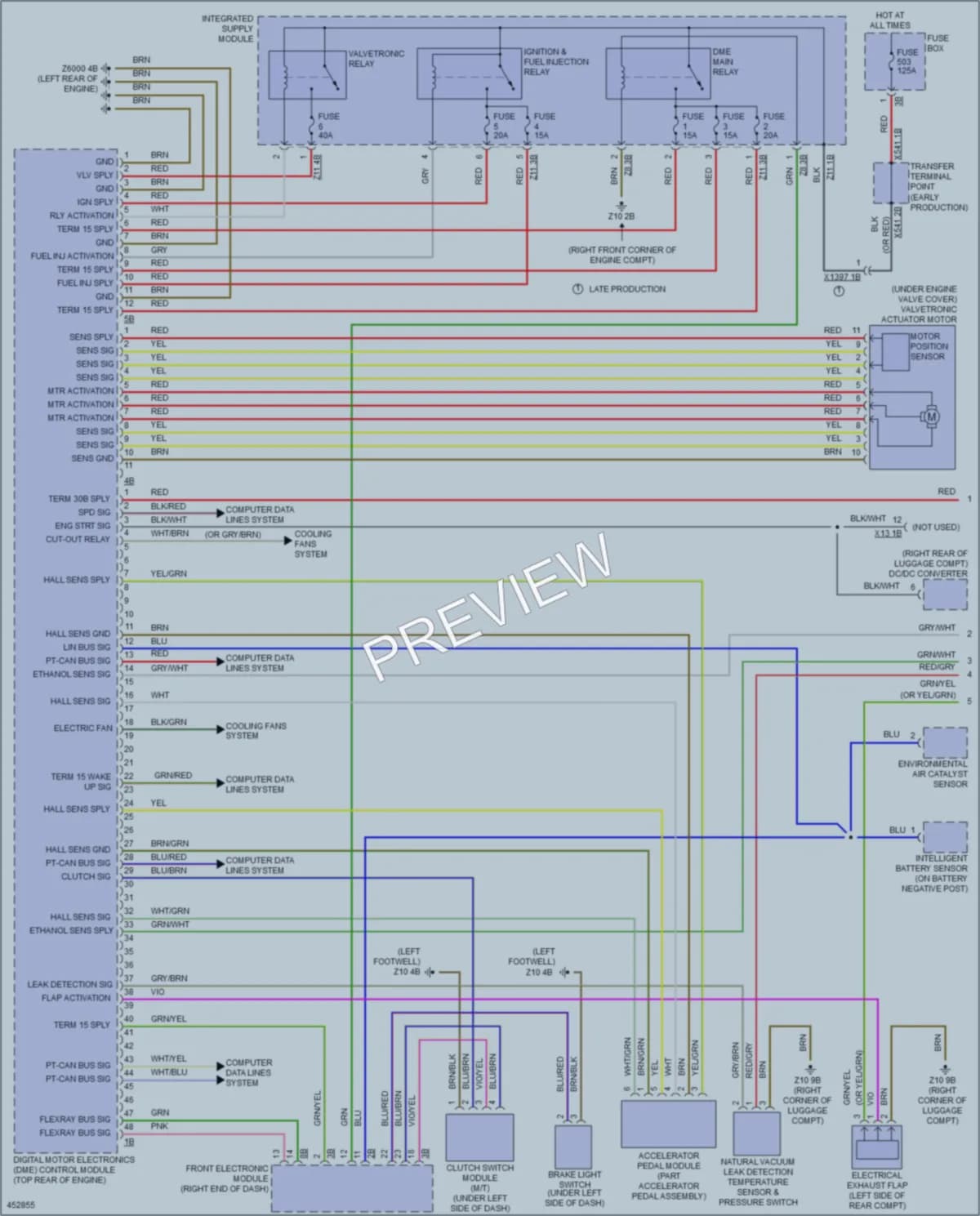 2014 BMW 320i Engine Performance wiring diagram preview