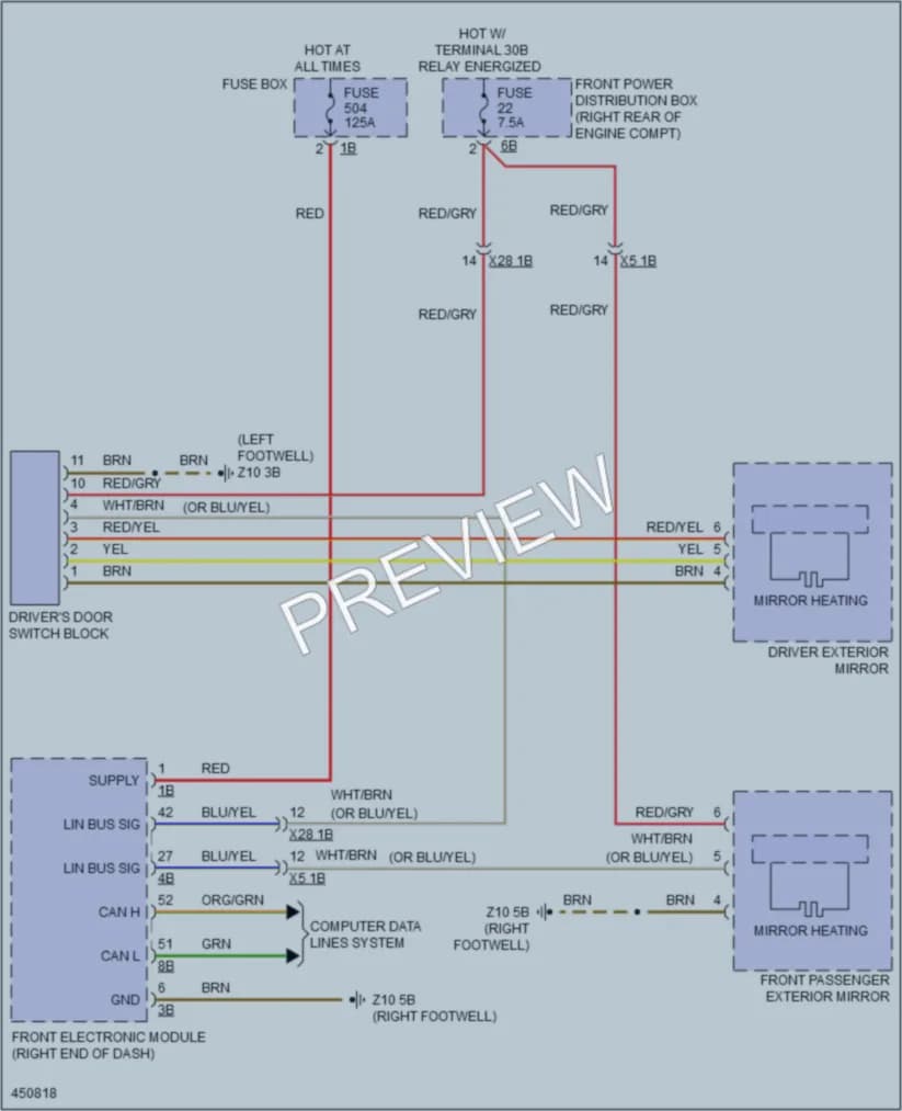 2014 BMW 328i Defoggers wiring diagram preview