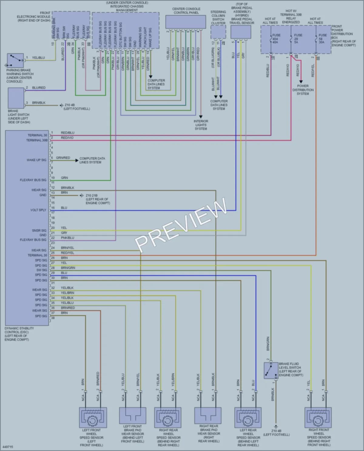 2014 BMW 328iGranTurismo Anti Lock Brakes wiring diagram preview