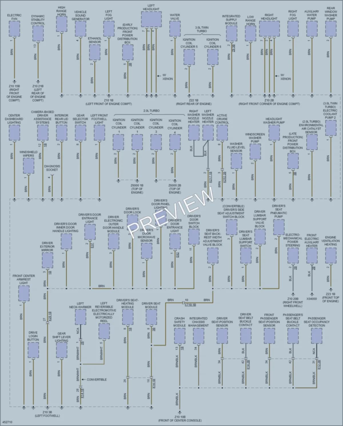 2014 BMW 428i Ground Distribution wiring diagram preview