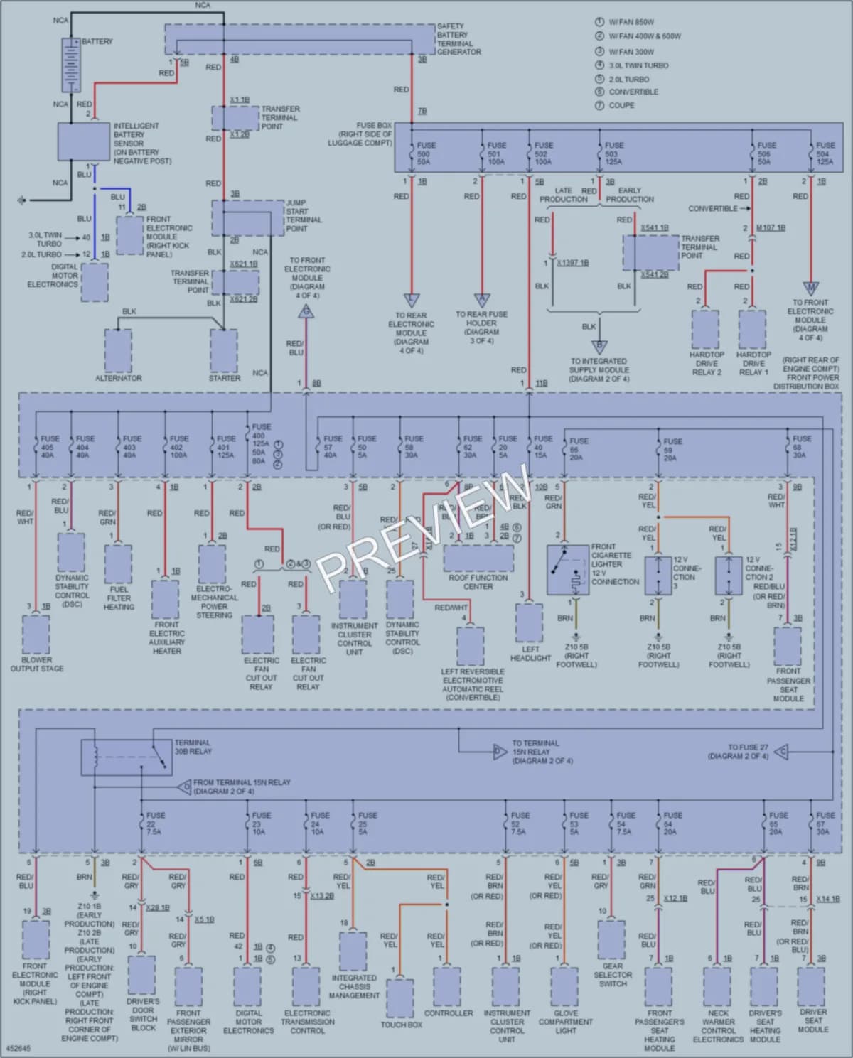 2014 BMW 428i Power Distribution wiring diagram preview