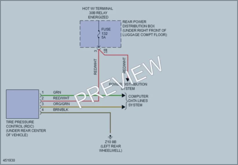 2014 BMW 428i Warning Systems wiring diagram preview