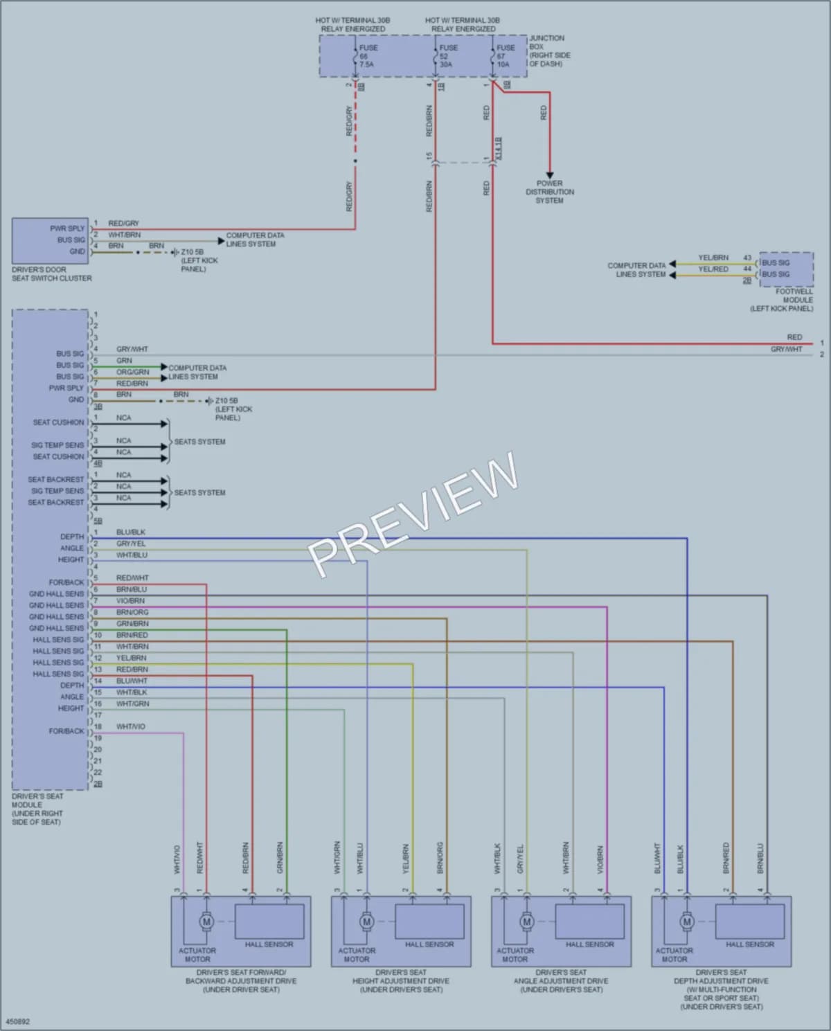 2014 BMW 550iGranTurismo Memory Systems wiring diagram preview