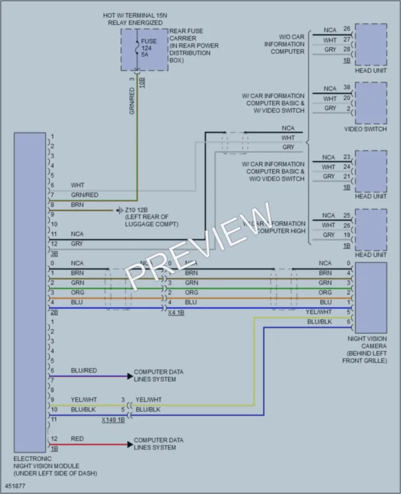 2014 BMW 640i Instrument Cluster wiring diagram preview