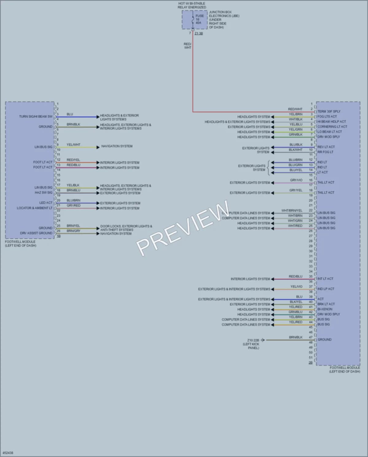 2014 BMW 640iGranCoupe Body Control Modules wiring diagram preview