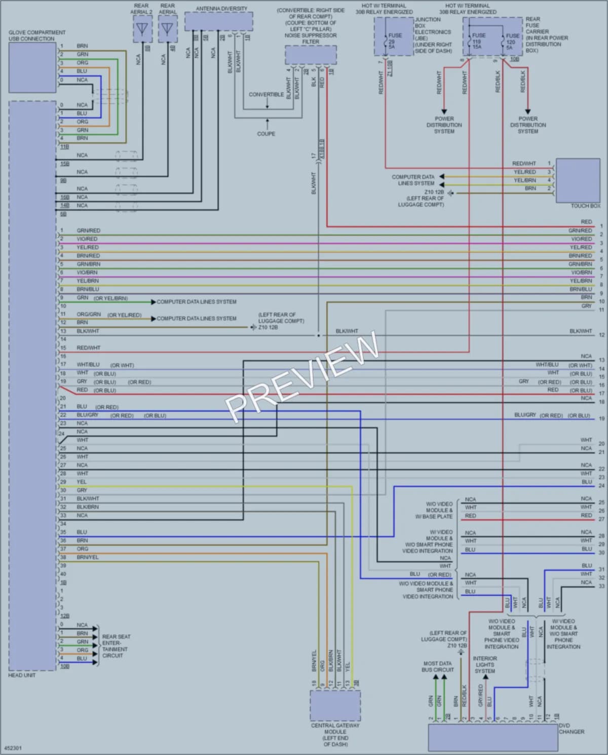 2014 BMW 640iGranCoupe Radio wiring diagram preview