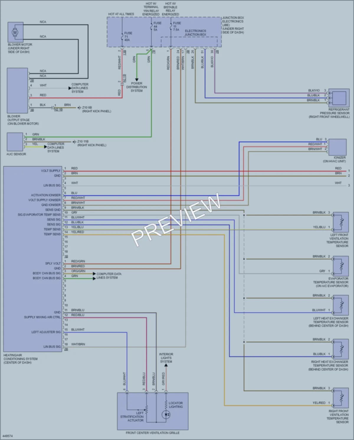 2014 BMW 650iGranCoupe Air Conditioning wiring diagram preview