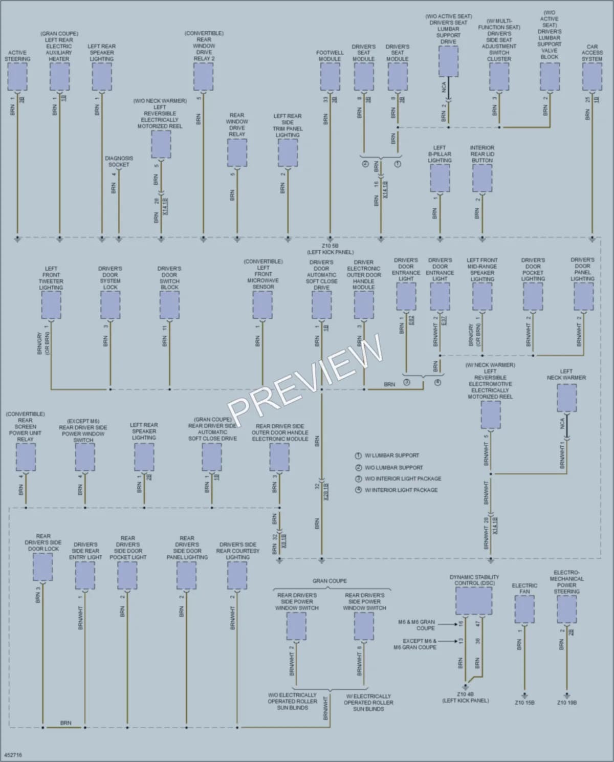 2014 BMW 650iGranCoupe Ground Distribution wiring diagram preview