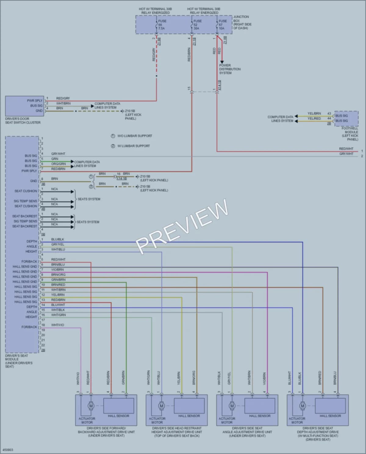 2014 BMW 750i Memory Systems wiring diagram preview