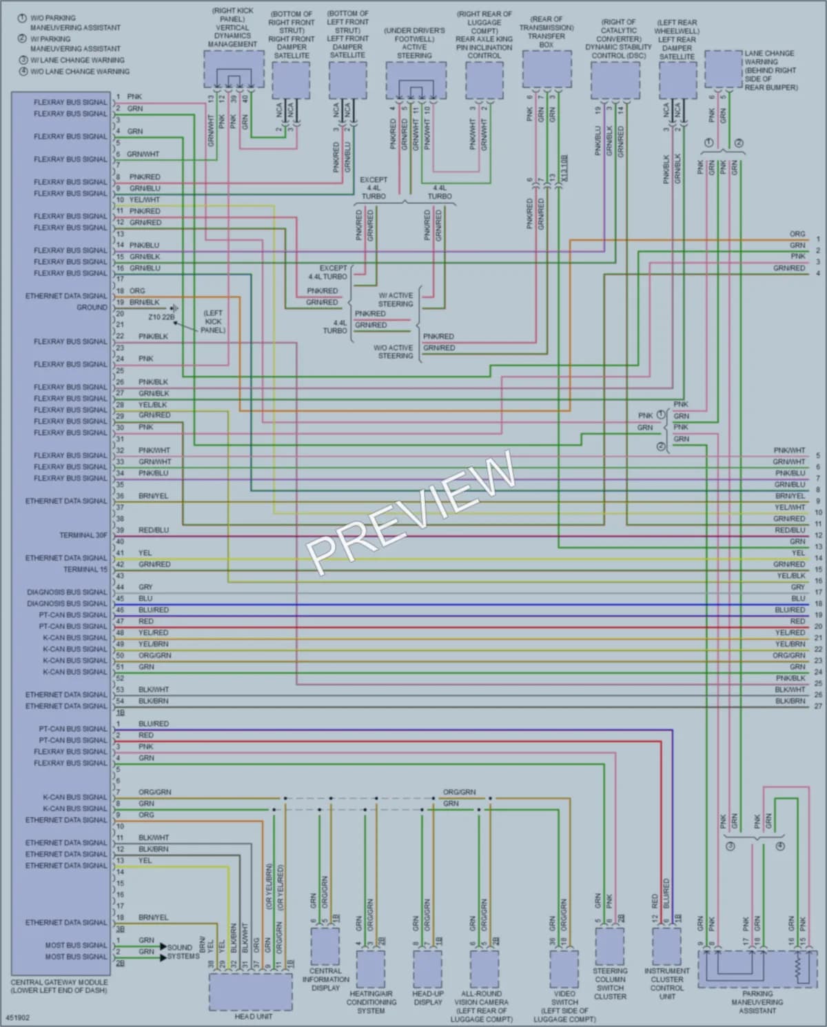 2014 BMW 760Li Computer Data Lines wiring diagram preview