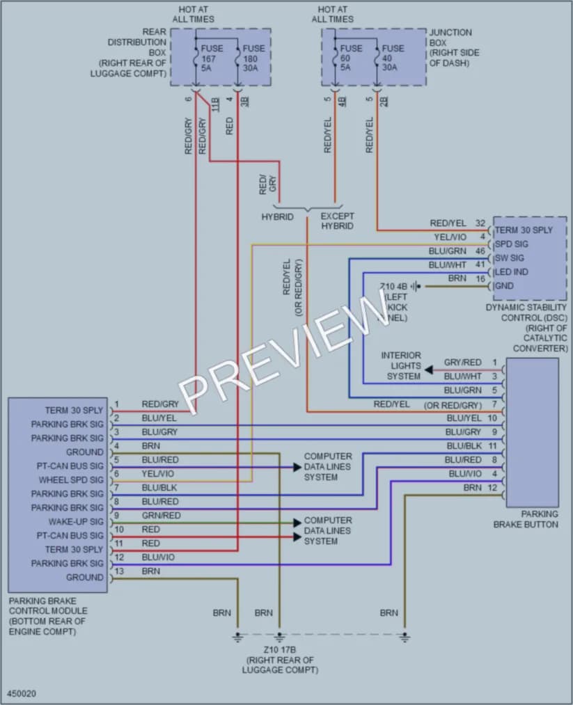 2014 BMW 760Li Shift Interlock wiring diagram preview