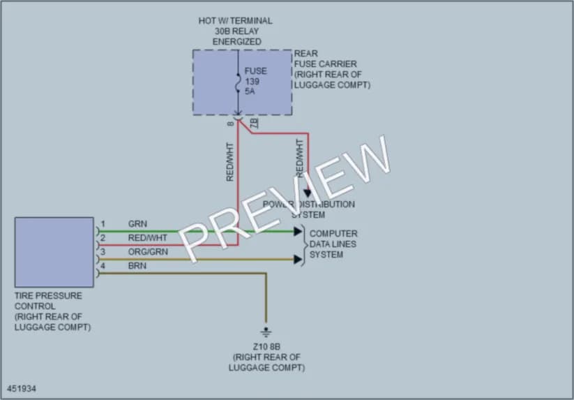 2014 BMW ActiveHybrid7 Warning Systems wiring diagram preview