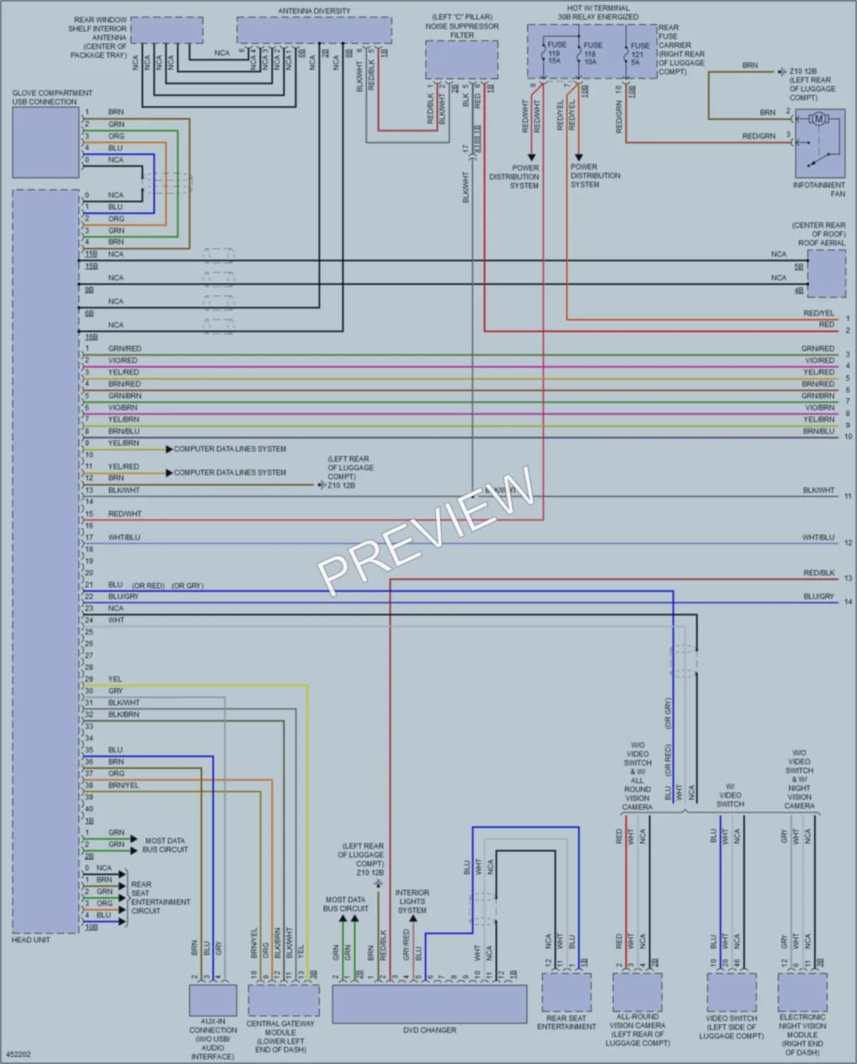 2014 BMW AlpinaB7 Radio wiring diagram preview