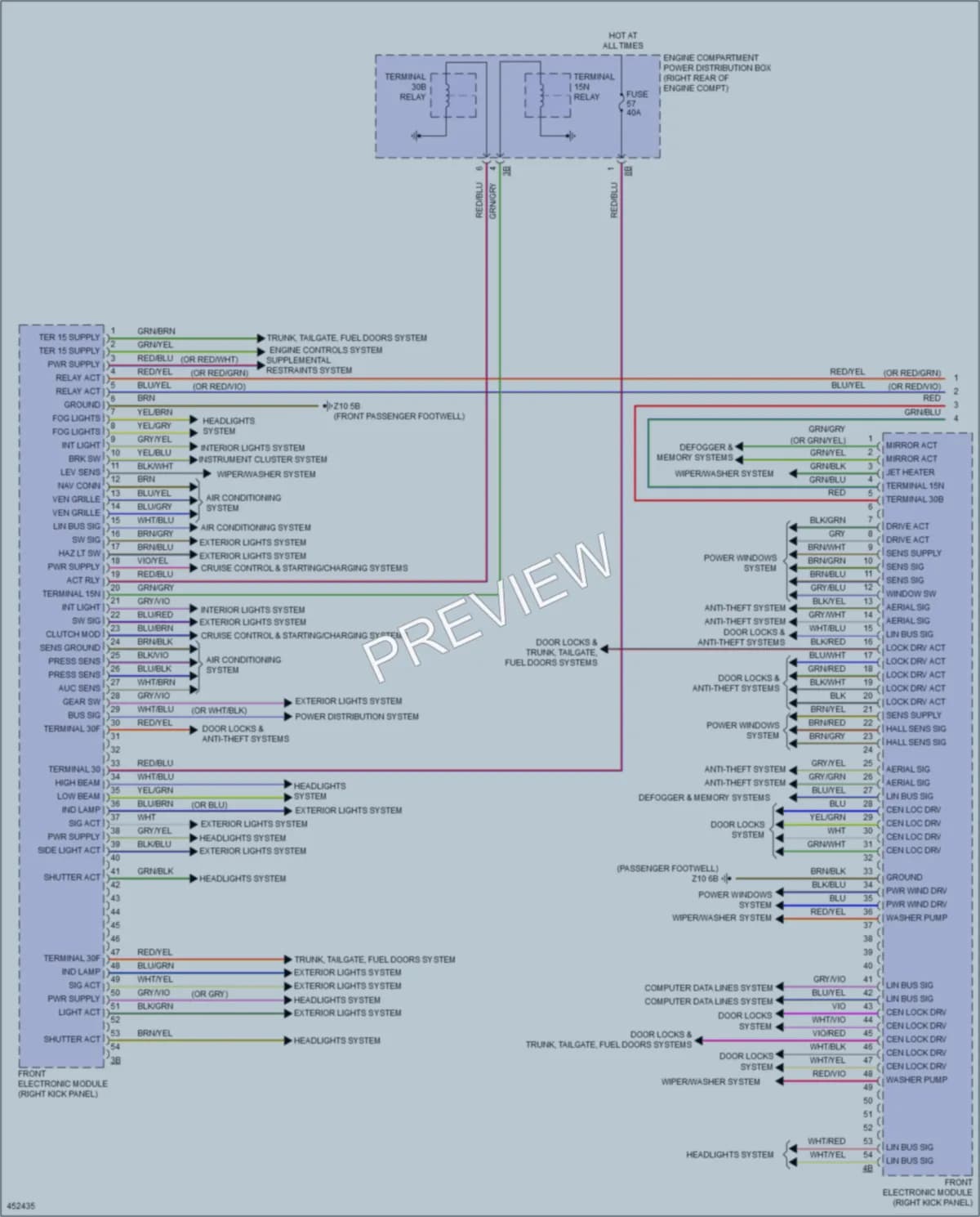 2014 BMW M235i Body Control Modules wiring diagram preview