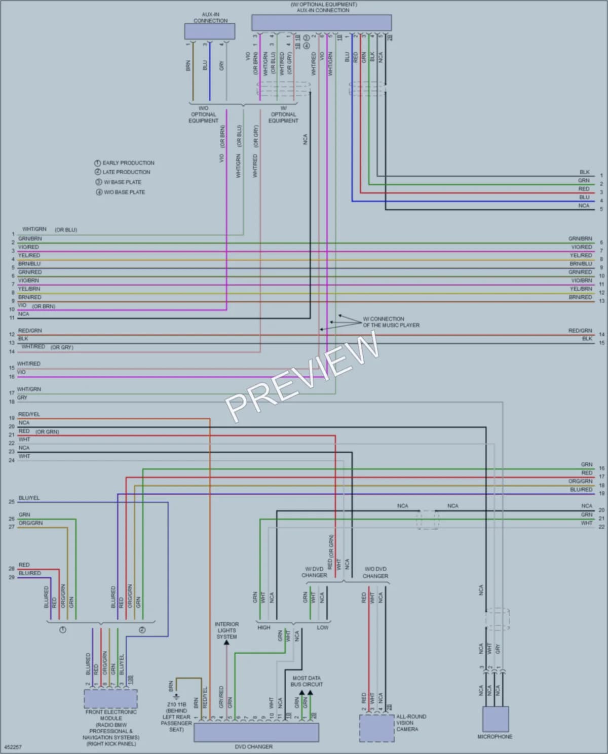2014 BMW M235i Radio wiring diagram preview