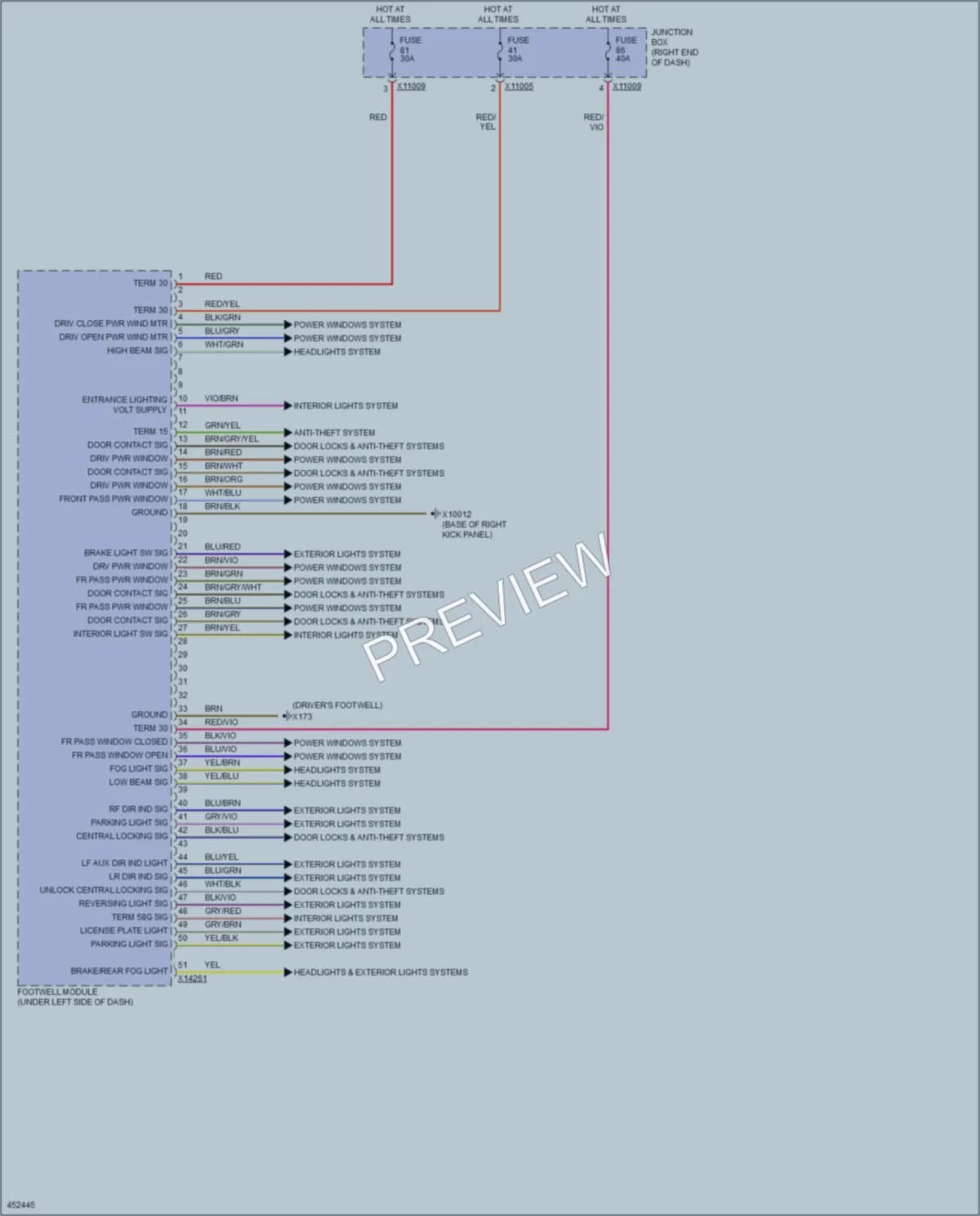 2014 BMW X1 Body Control Modules wiring diagram preview