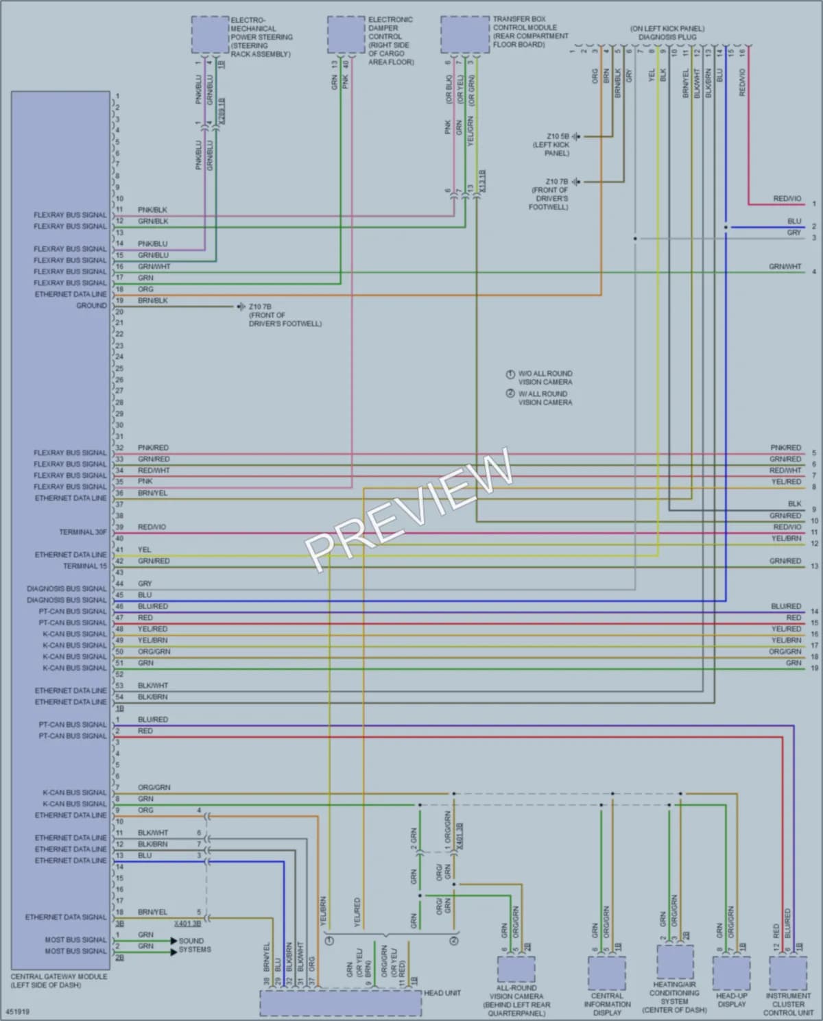 2014 BMW X3 Computer Data Lines wiring diagram preview