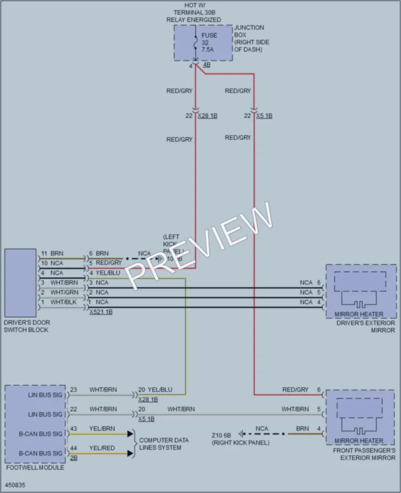 2014 BMW X3 Defoggers wiring diagram preview