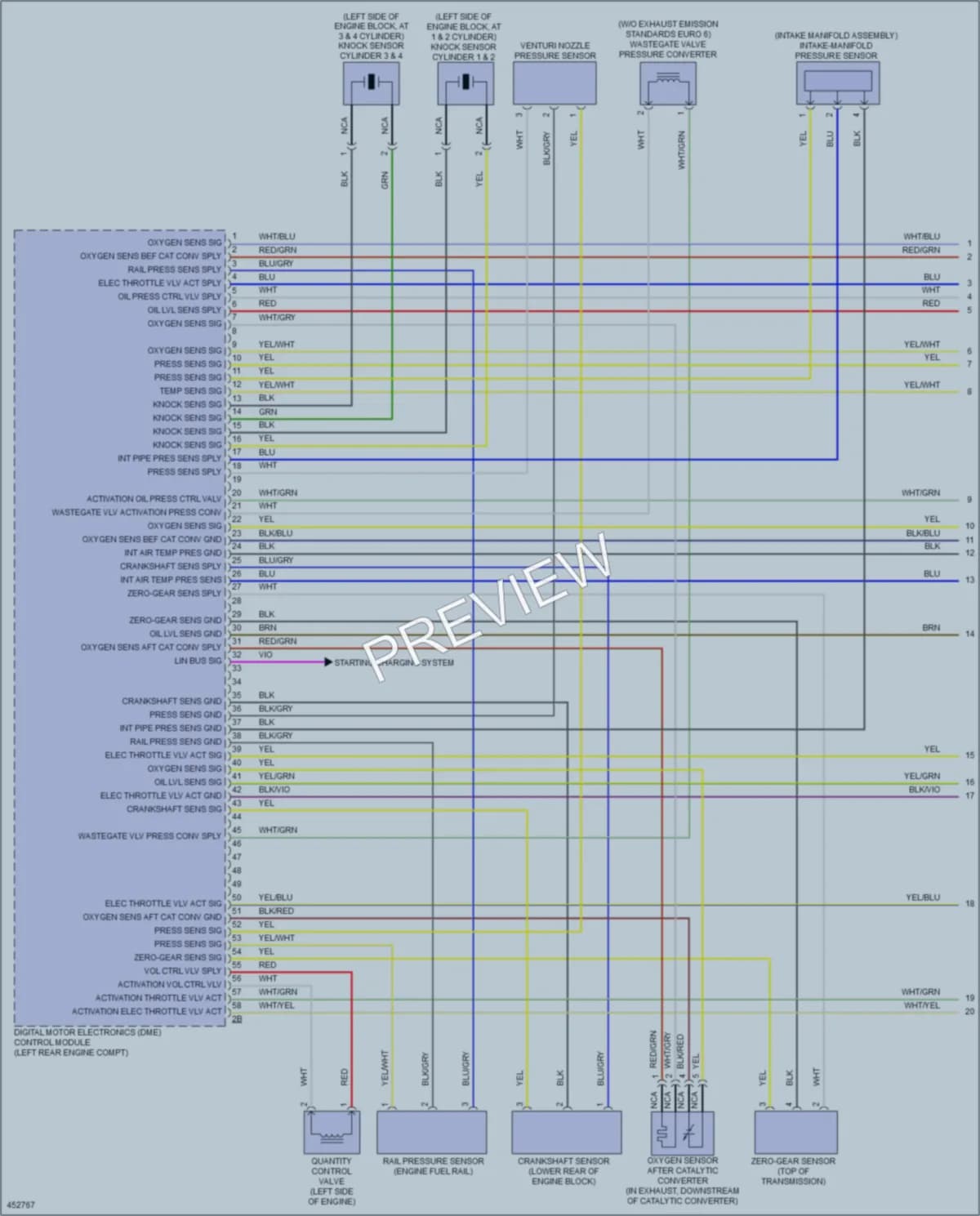 2014 BMW X3 Engine Performance wiring diagram preview