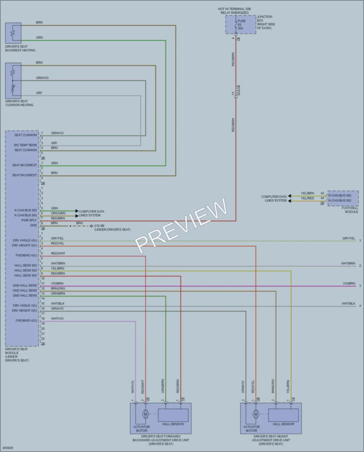 2014 BMW X3 Memory Systems wiring diagram preview