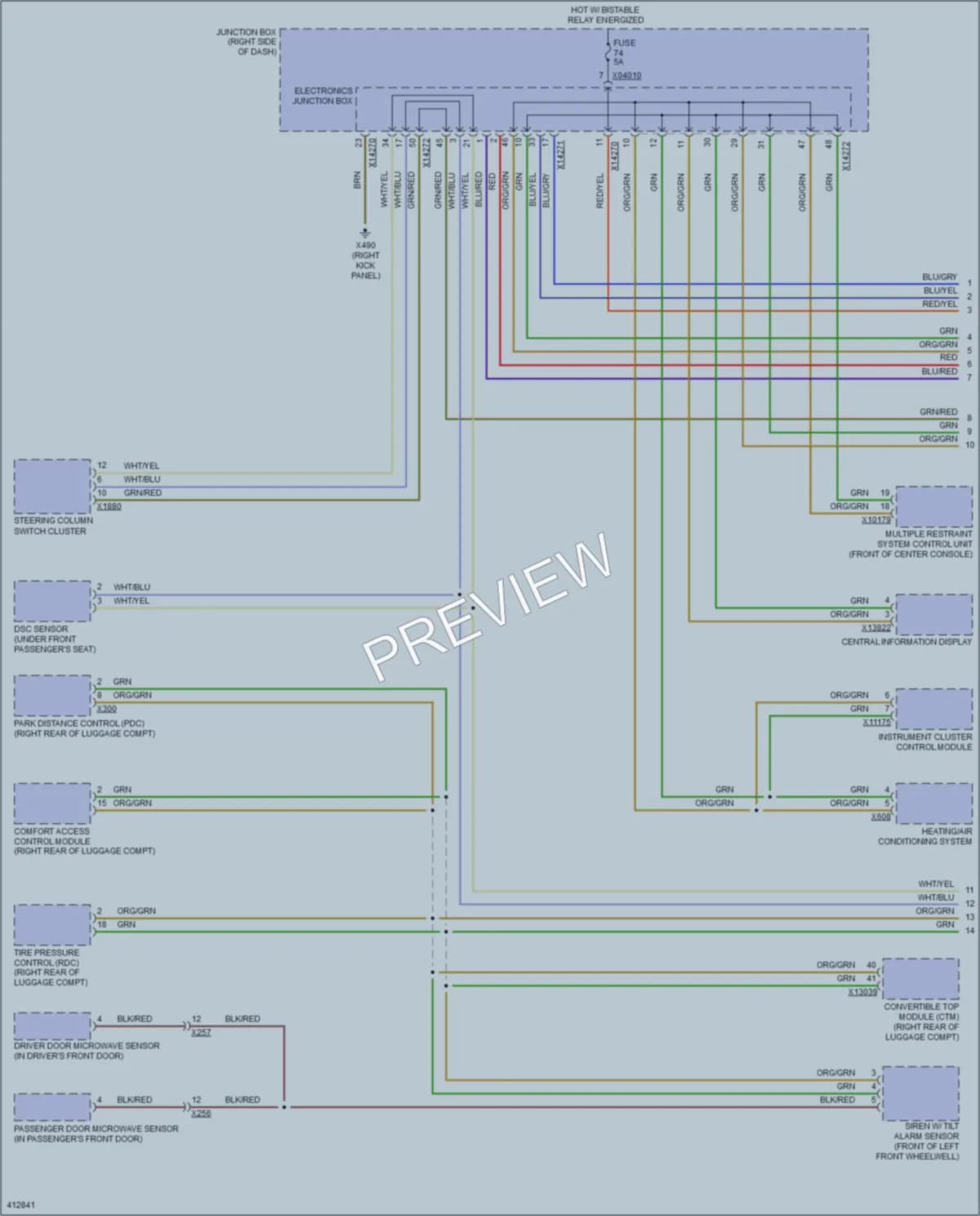 2014 BMW Z4 Computer Data Lines wiring diagram preview