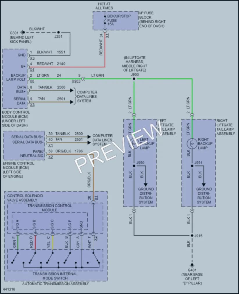 2014 Buick Enclave Exterior Lights wiring diagram preview