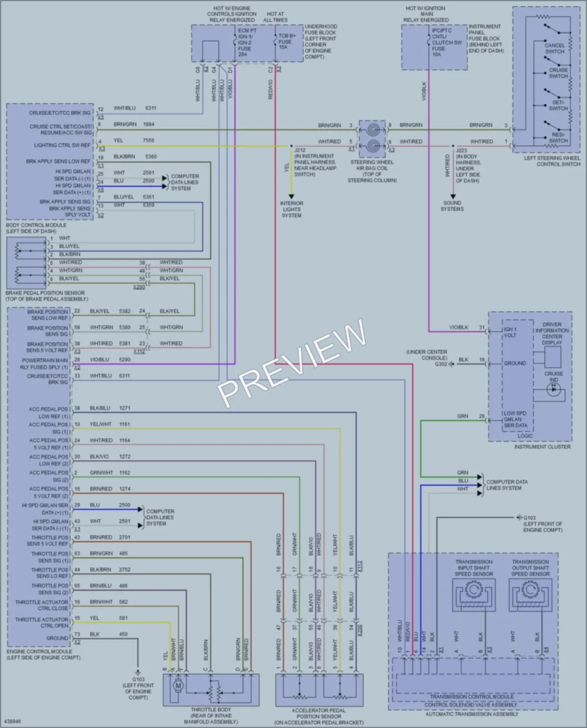 2014 Buick Encore Cruise Control wiring diagram preview