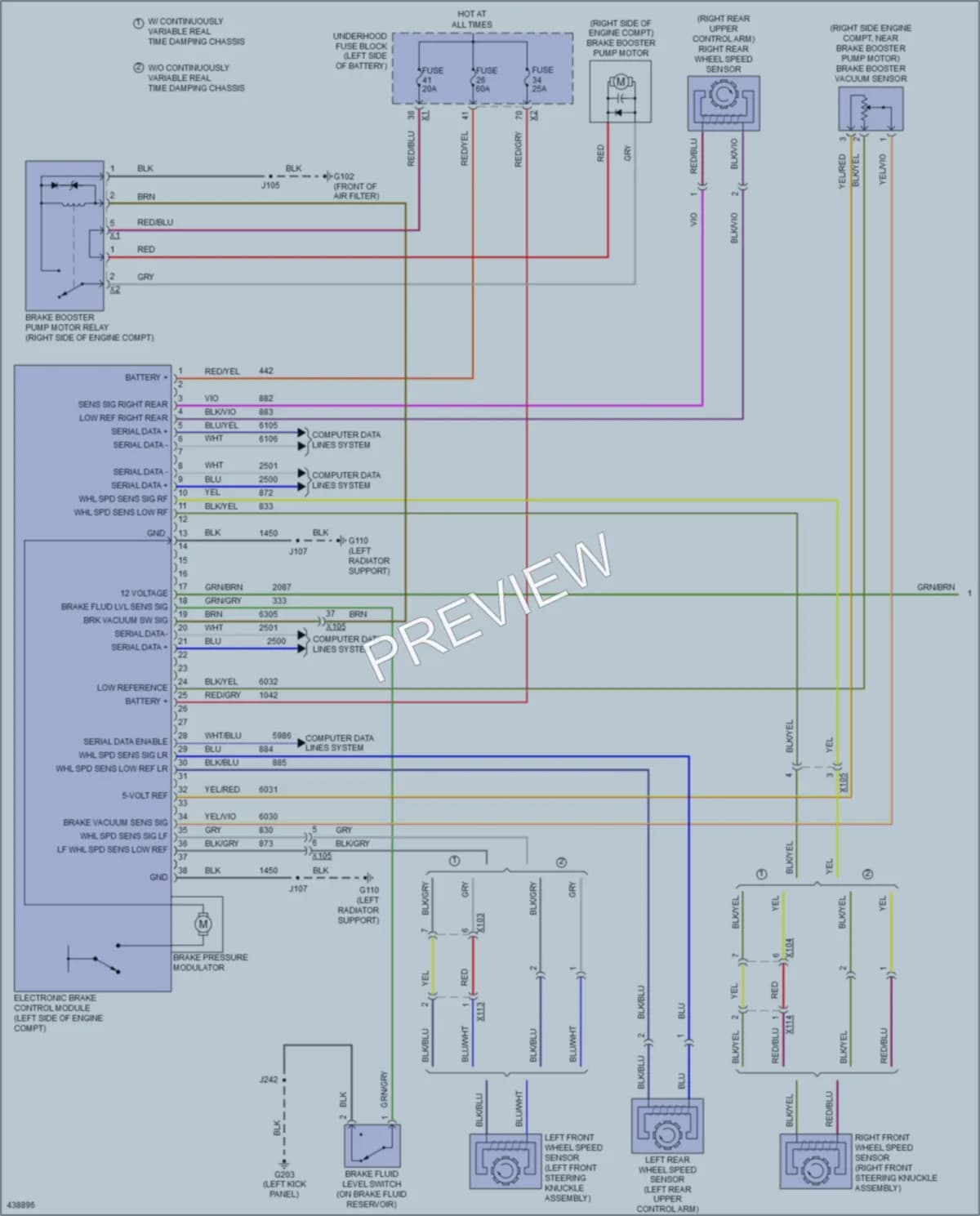2014 Buick LaCrosse Anti Lock Brakes wiring diagram preview