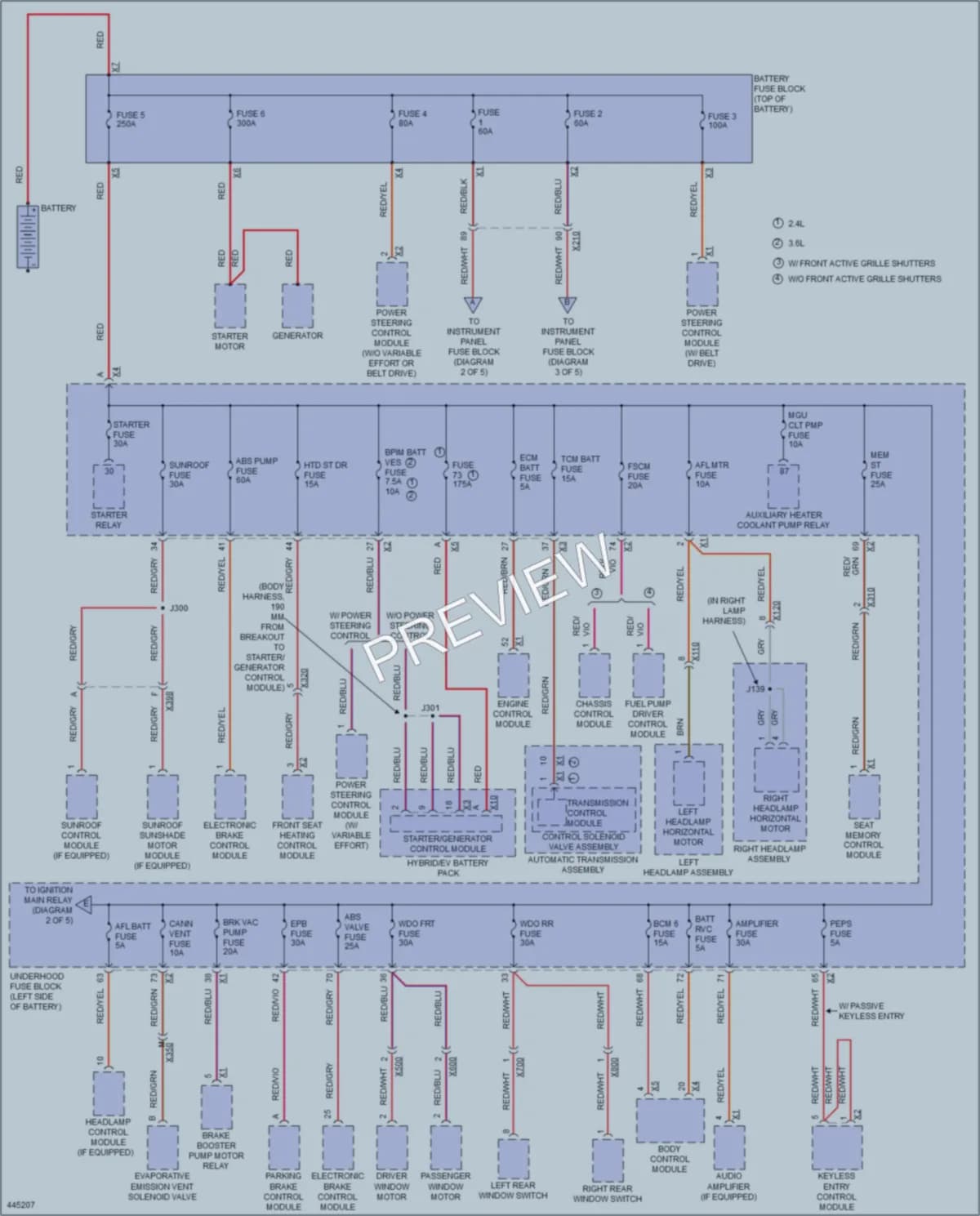 2014 Buick LaCrosse Power Distribution wiring diagram preview