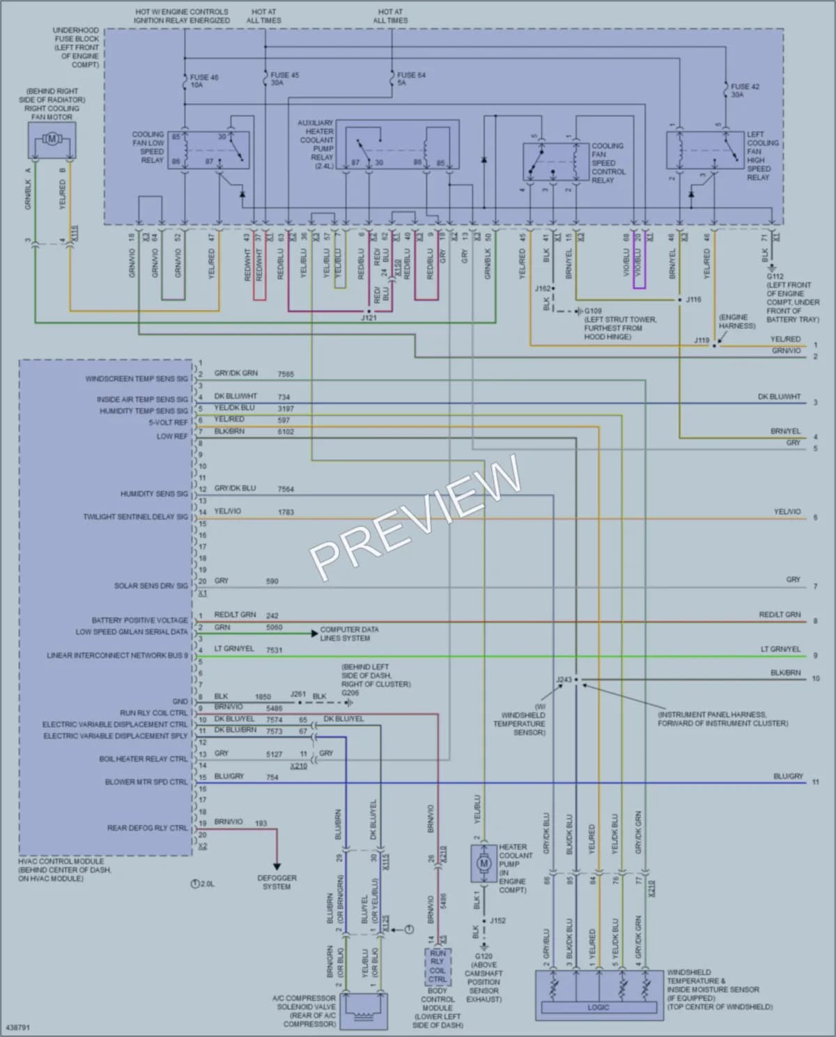 2014 Buick Regal Air Conditioning wiring diagram preview