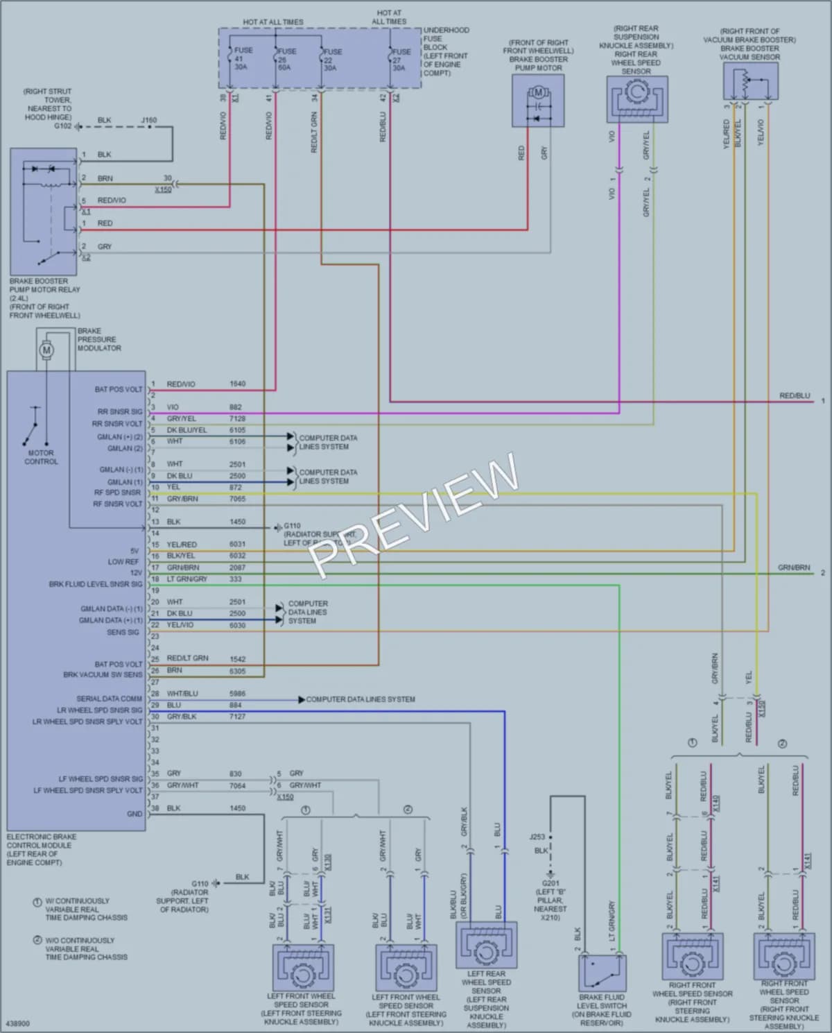 2014 Buick Regal Anti Lock Brakes wiring diagram preview