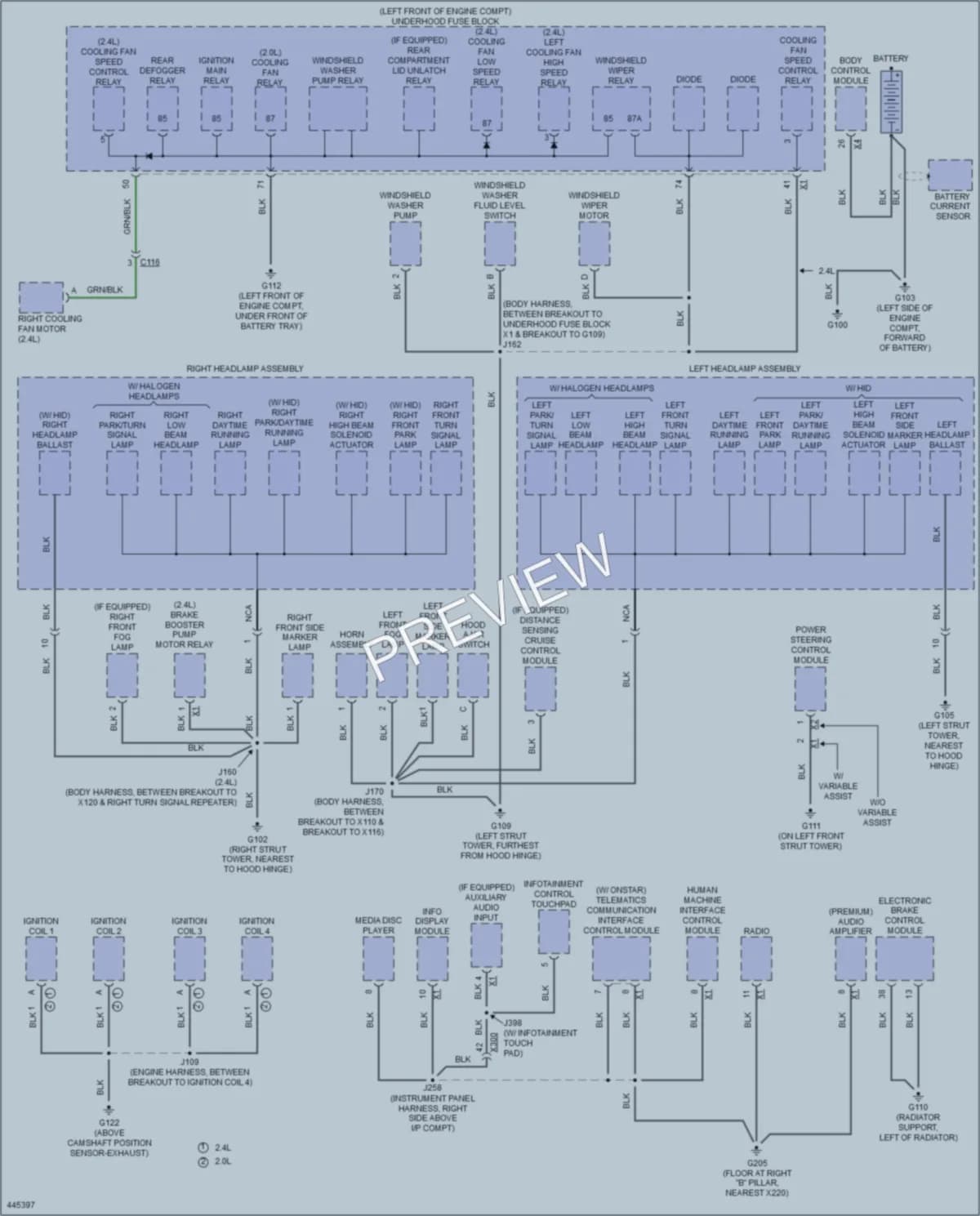 2014 Buick Regal Ground Distribution wiring diagram preview