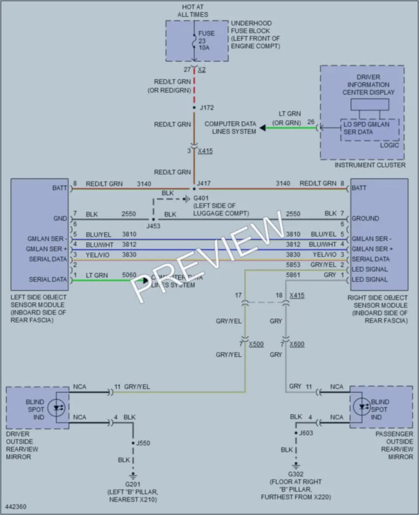 2014 Buick Regal Navigation wiring diagram preview