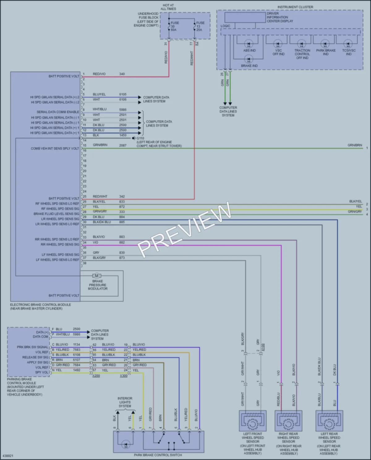 2014 Buick Verano Anti Lock Brakes wiring diagram preview