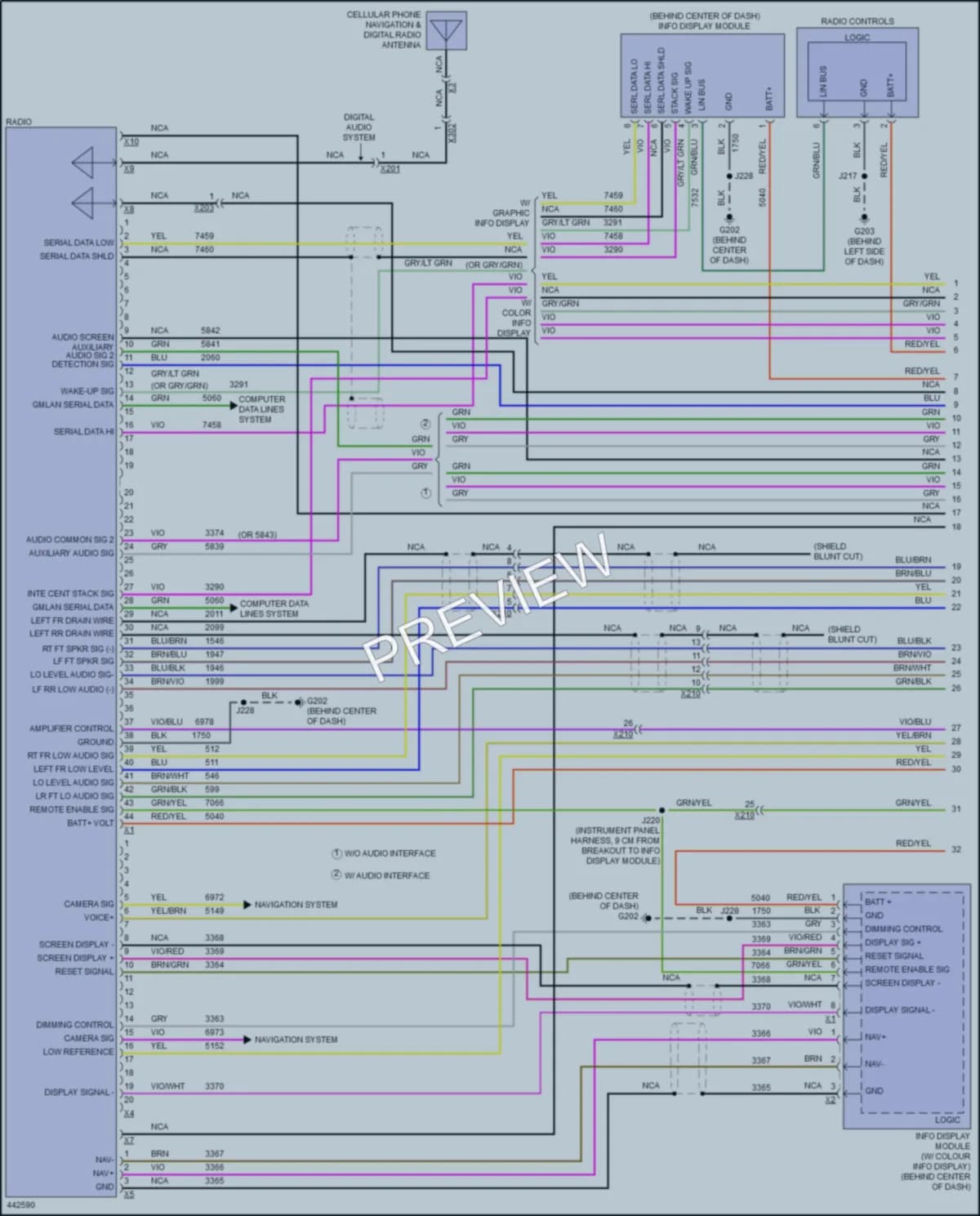 2014 Buick Verano Radio wiring diagram preview