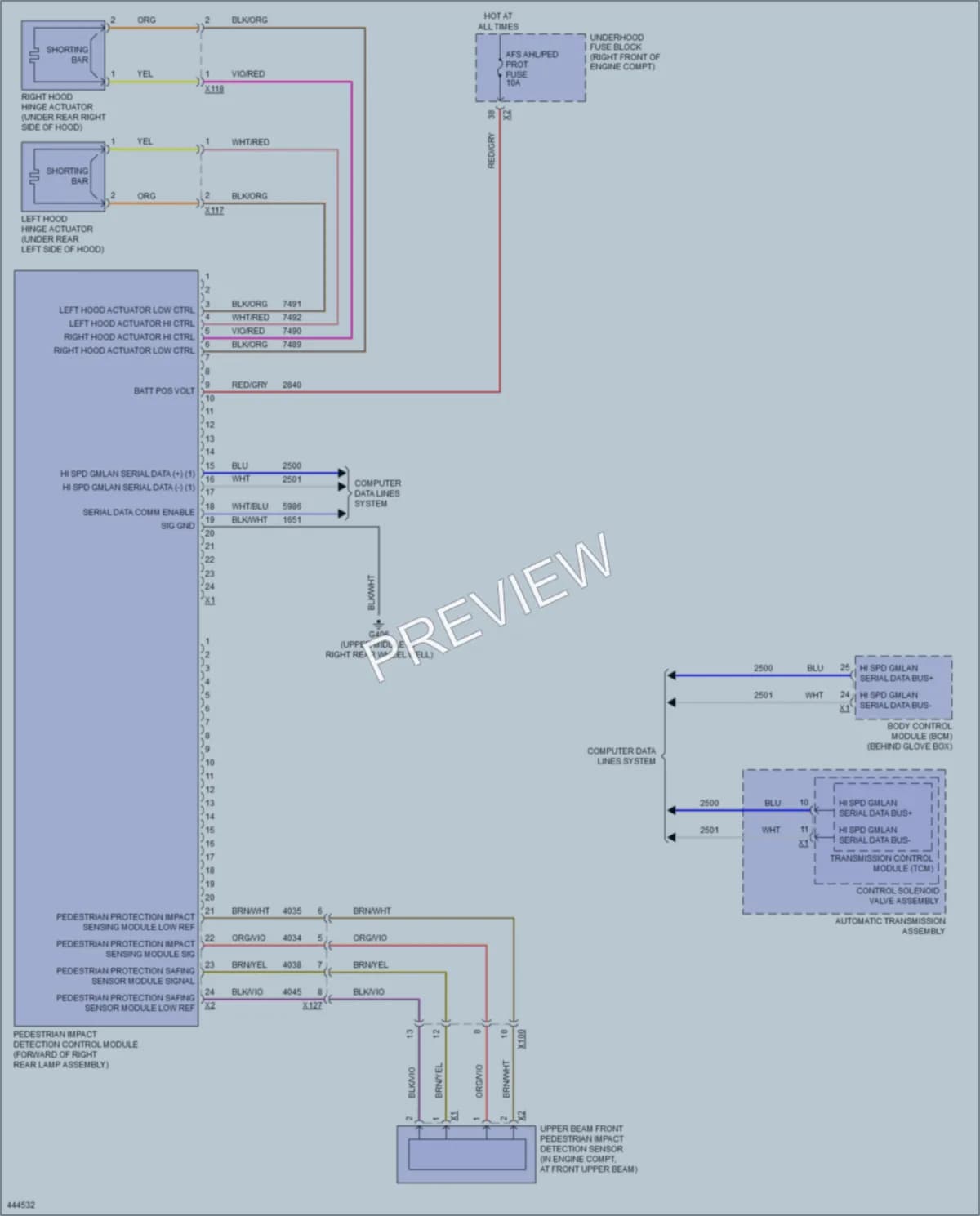 2014 Cadillac ATS Active Bodyworks wiring diagram preview